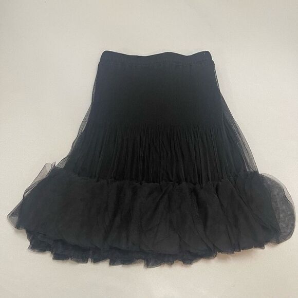 Talk Of The Walk Black Lagenlook Art To Wear Skirt Size Small - Picture 8 of 8